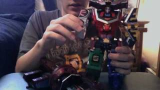 Samurai Sentai Shinkenger Samurai Gattai Series EX Kyoryu Origami Review [upl. by Niloc]