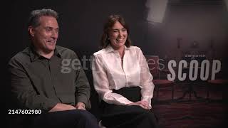 Keeley Hawes and Rufus Sewell  The actors of Scoop talk about their characters [upl. by Anayad]