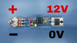 Electronic project voltage control circuit with 555 IC [upl. by Aihsetan880]