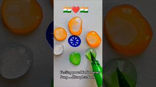 Indian🇮🇳Flower🌼india flag colour mixingart satisfying youtubeshortsviralshorts flagindianarmy [upl. by Talanta]