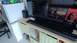 Sound Test Sony Soundbar 20ch HTS100F VS Sony Sound System 51ch HTS20R [upl. by Grane]