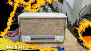 RCA 811K Console Radio Part 14 of 18 First PowerUp [upl. by Ardnat180]