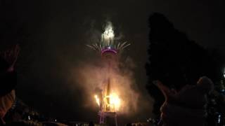 2016 New Years  fireworks Seattle Space Needle Seattle Center [upl. by Binni502]