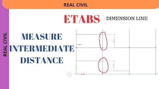 How to measure and delete dimension line in etabs etab civilengineering [upl. by Orenid191]