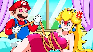 What Happen to Peachs  Peachs Being Peeped  The Super Mario Bros Animation [upl. by Krutz656]