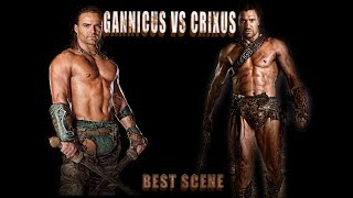 Gannicus Vs Crixus All Fights Spartakus Tv Series 20102013 [upl. by Noirrad]