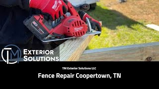 Fence Repair Coopertown TN  TM Exterior Solutions LLC [upl. by Salvatore920]