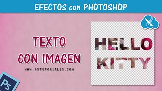 Texto con imagen  Photoshop Tutorial [upl. by Yelsek269]