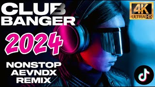 ▶ 4K HD New CLUB BANGER NONSTOP TIKTOK VIRAL DISCO PARTY 2024  AEVNDX REMIX [upl. by Nylrats931]