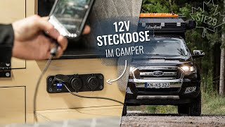 quotAluCabquot Canopy Camper  12V Steckdosen im Wohnmobil selber einbauen  DIY Anleitung [upl. by Noirred]