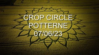 Sun Crop Circle  Potterne  Wiltshire  070623 [upl. by Fiske]