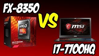 💥AMD FX8350 vs i77700HQ 🔥Benchmarks  Gaming Test 🎮 4K [upl. by Laurene]