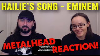 Hailies Song  Eminem REACTION be metalheads [upl. by Draillih]