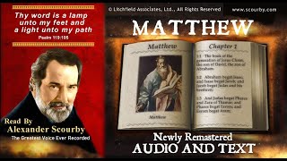 40  Book of Matthew  Read by Alexander Scourby  AUDIO amp TEXT  FREE on YouTube  GOD IS LOVE [upl. by Adnert389]