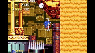 Sonic the Hedgehog 3 Complete Sandopolis Zone Act 2 Sonic 1080 HD [upl. by Aracot638]