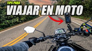 7 Trucos para Viajar en MOTO Fácil y Seguro [upl. by Euqinamod]