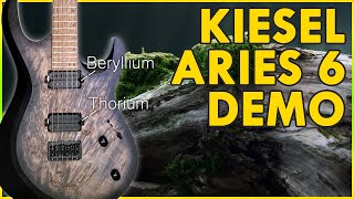 Kiesel Aries Guitar Demo with a note about something to watch out for when ordering custom guitars [upl. by Leda]