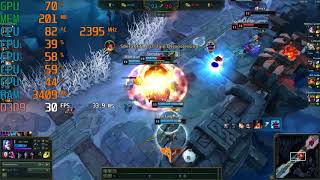 Intel Core i52410M \ Intel HD 3000 \ League of Legends Benchmark \ medium low settings 1366x768 [upl. by Halik]