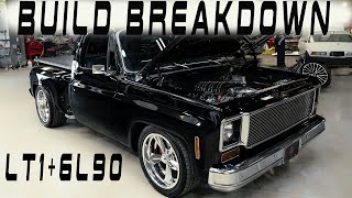 Build Breakdown 1974 C10 with LT1 6L90 Swap 4K [upl. by Ervine21]