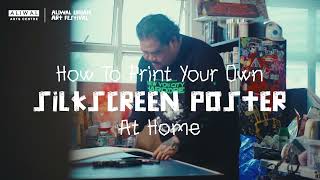 How To Print Your Own Silkscreen Poster At Home [upl. by Belita199]