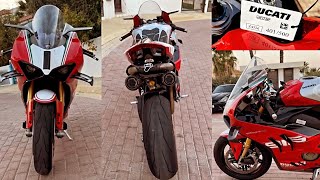 DUCATI PANIGALE V4 SP2 30Th Anniversario 916 No401500 TERMIGNONI SBK Replica Exhaust Sound HD [upl. by Emmerie11]