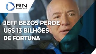 Empresário Jeff Bezos perde US 13 bilhões de fortuna [upl. by Herbert]