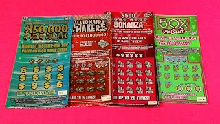 SAT BIG GAME 161 YEAR FOR LIFE MILLIONAIRE MAKER 500 BONANZA FL Lottery Scratchers [upl. by Adnomar928]