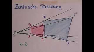 Zentrische Streckung  Ausführliche Erklärung [upl. by Neitsirhc]