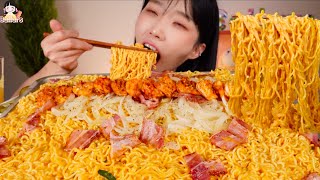 🔥SNS 전설의 레시피가 완제품으로 신라면 툼바투움바더 맛있게 먹는 방법 Shin Ramyun Toowoomba Mukbang Eatingshow ASMR [upl. by Roana506]