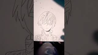 Drawing Todoroki from My hero academiatouchmarker [upl. by Drawets]