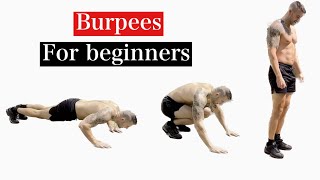 How to do a Burpee  Burpees for Beginners [upl. by Brause]