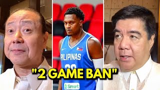 Big News Justin Brownlee 2 Game BAN Al Chua on JBs PBA suspension [upl. by Albin]