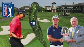 Take a DEEP dive into No 18 at Muirfield Village Golf Club  The Whole Hole  PGA TOUR Originals [upl. by Aunson998]