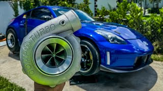 T51R MOD FOR THE 350z  INSANE TURBO SPOOL [upl. by Inaoj]