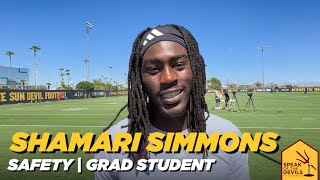 ASU DB Shamari Simmons on leadership amp teams resiliency [upl. by Yokoyama214]