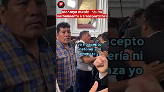 CONGRESISTA DERECHISTA JORGE MONTOYA 1NSULTÓ VERBALMENTE A HUMILDE TRANSPORTISTA QUE VOTÓ POR ÉL [upl. by Koal]