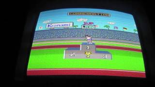 Hyper Sports Arcade Game Review  Konami 1984  Hyper Olympics [upl. by Ahsinauq]