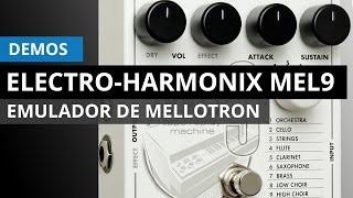 Demo de ElectroHarmonix MEL9 pedal emulador de Mellotron [upl. by Gnahk]