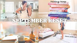 September Reset Day  Cleaning Reading Recap amp Monthly Goals  New Mom Vlog [upl. by Ttoille]