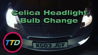 Toyota Celica Headlight Bulb Change In 3 Minutes [upl. by Rosalee]