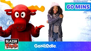 I Want to Build a Snowman Great Big Moose  More Moose Tube Winter Songs  GoNoodle [upl. by Darby]