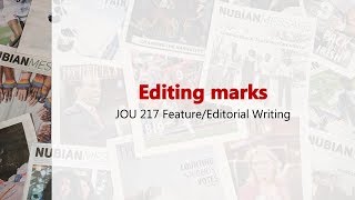 Editing marks [upl. by Nitsirk]