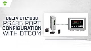 DELTA DTC1000  RS485 Port Configuration with DTCOM [upl. by Kitrak]