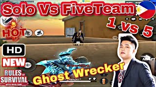 GHOST WreckerROS Solo Vs FireTeam Destroying Fireteams Rules Of SurvivalRule Highlights  Ep146 [upl. by Aztiley]