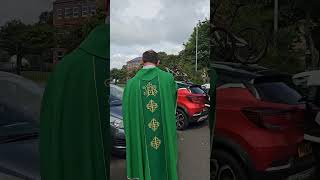 Blessing of the Cars through the intercession of St Christopher at Holy Family Parish Mossend [upl. by Etteval]