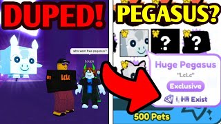 DUPED HOW i GOT a HUGE PEGASUS NFT in Pet Simulator X [upl. by Dardani]