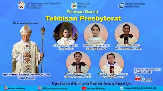 Misa Tahbisan Presbyterat Kamis 07 September 2023 pk 1630 WIB [upl. by Modeerf198]