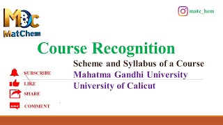 courserecognition mguniversity calicutuniversityeligibility equivalency schemeandsyllabus [upl. by Ardine]