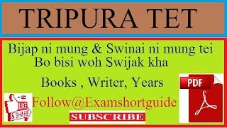 Bijap ni mung  swinai ni mung  Bobisi woh swijak  Tripura tet 2019  with PDF [upl. by Moguel]