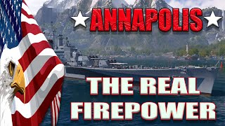 Annapolis The Real FIREPOWER  World Of Warships Gameplay [upl. by Keriann431]